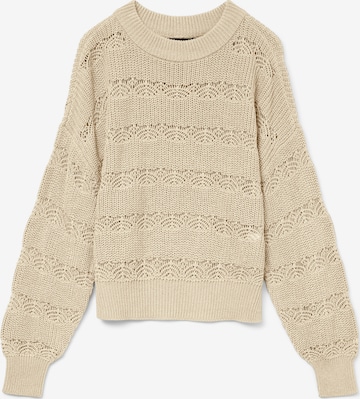 smėlio VERO MODA Megztinis 'VMLONA': priekis