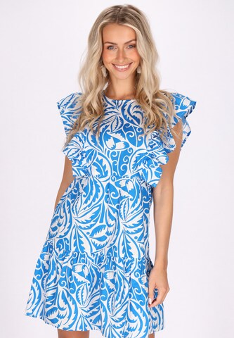IZIA Summer dress in Blue: front
