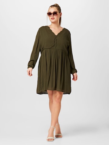 ABOUT YOU Curvy Dress 'Viveka' in Green