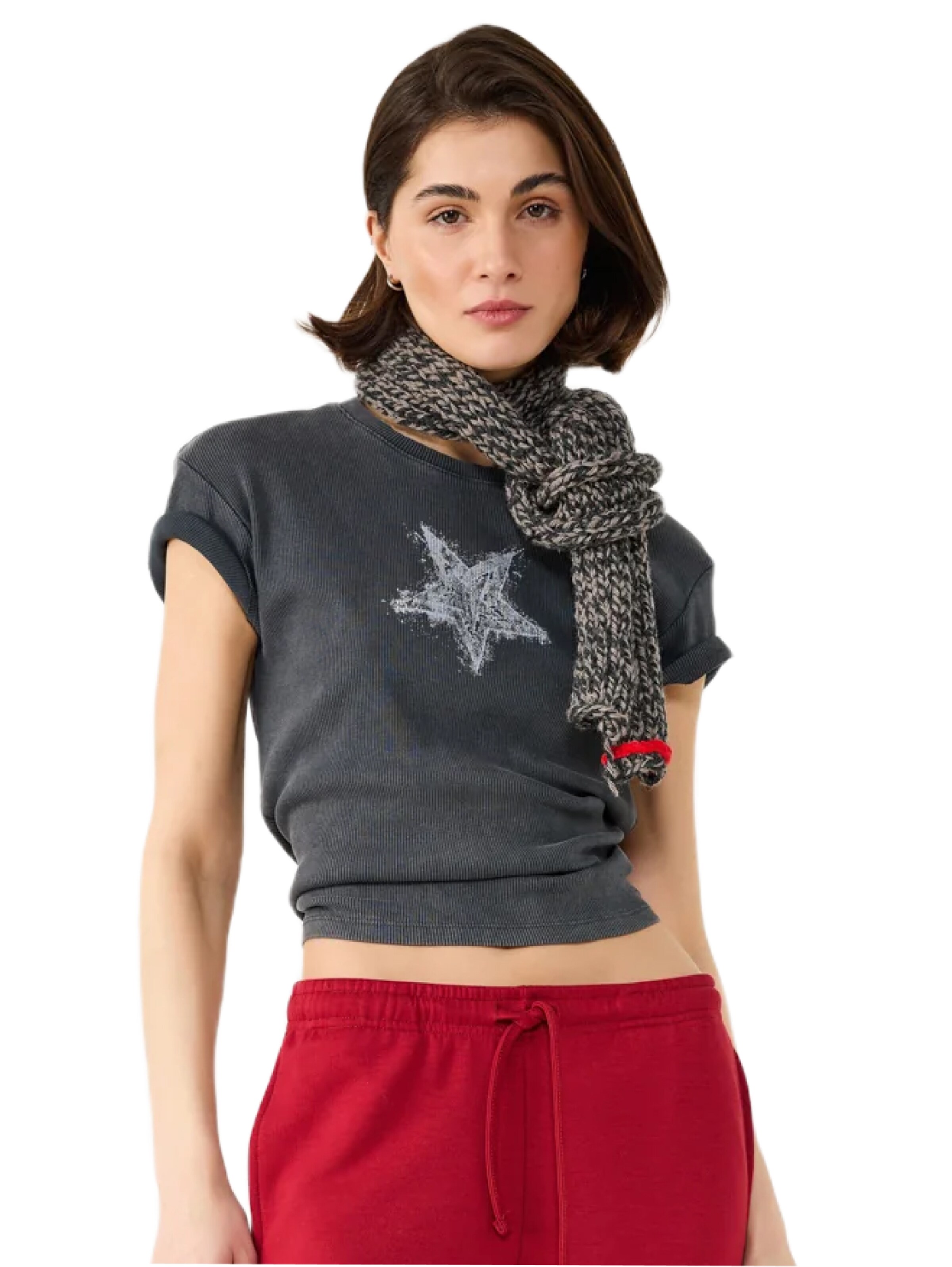 No Matter What Shirt in Grau: Vorderseite