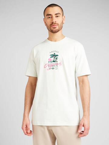 T-Shirt 'Leisure League' ADIDAS ORIGINALS en blanc : devant