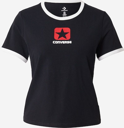 Marškinėliai iš CONVERSE, spalva – raudona / juoda / balta, Prekių apžvalga