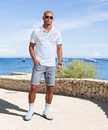 JOHN DEVIN Poloshirt in Weiß