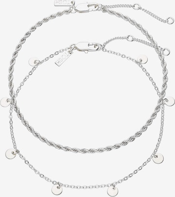 TOSH Jewelry Set in Silver: front