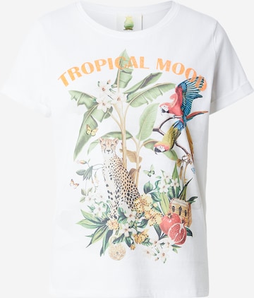 PRINCESS GOES HOLLYWOOD Paita 'Tropical Mood' värissä valkoinen: etupuoli