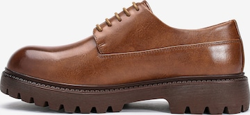 ALLTHEMEN Schnürschuh 'Schicht' in Braun: Vorderseite