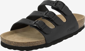 Zoccoletto 'Alba' di ROHDE in nero: frontale