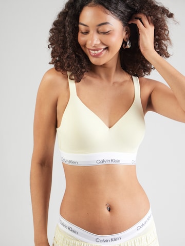 Calvin Klein UnderwearBustier Grudnjak - žuta boja: prednji dio