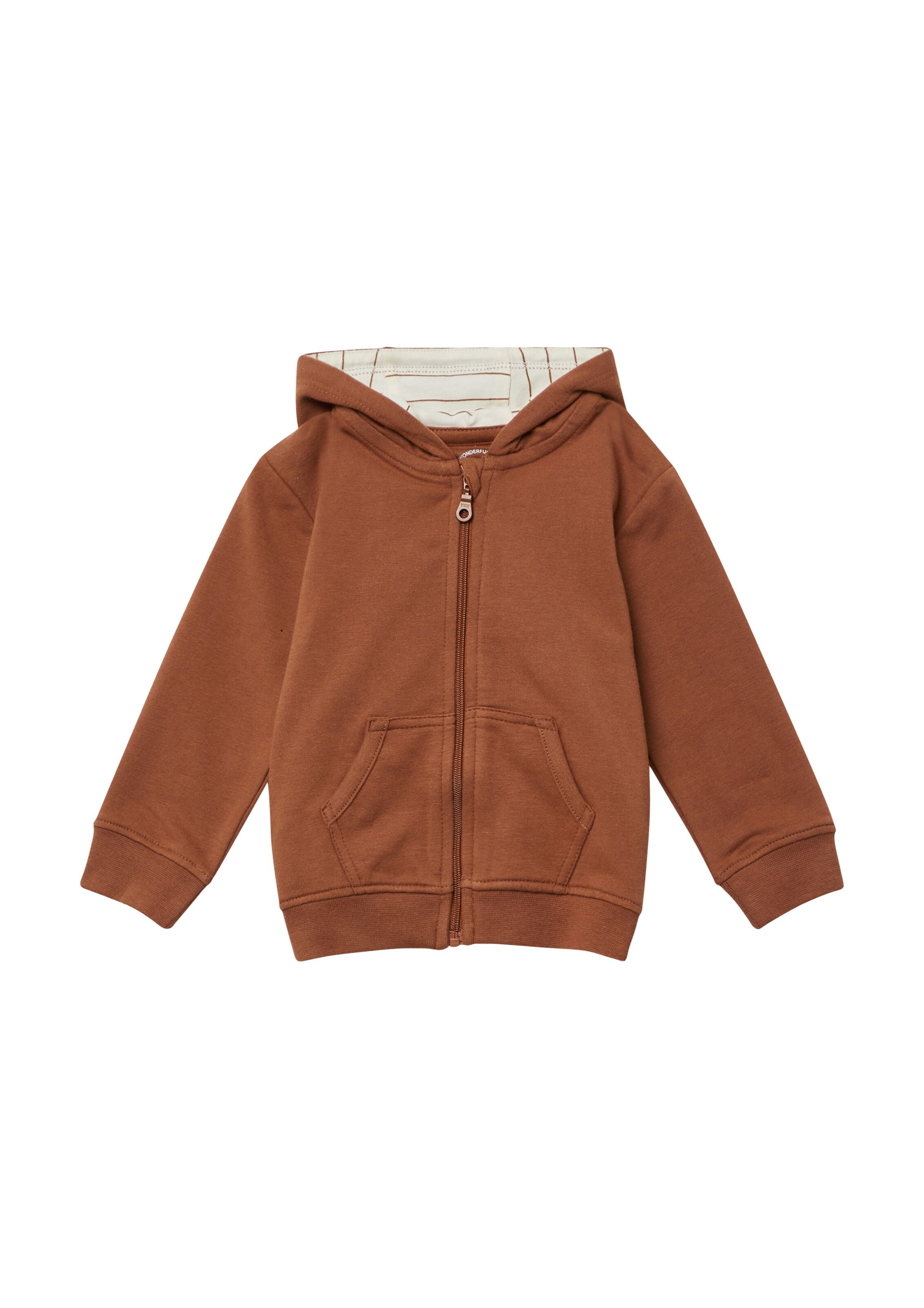 s.Oliver Sweatjacke in Braun: Vorderseite