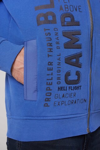 CAMP DAVID Sweatvest in Blauw