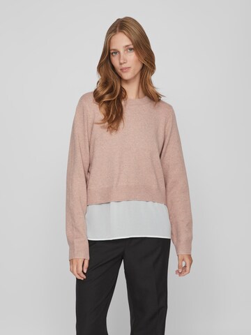 VILA Sweater 'BENTE' in Pink: front