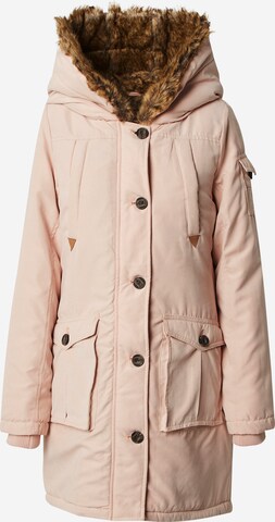 Parka d’hiver Eight2Nine en rose : devant