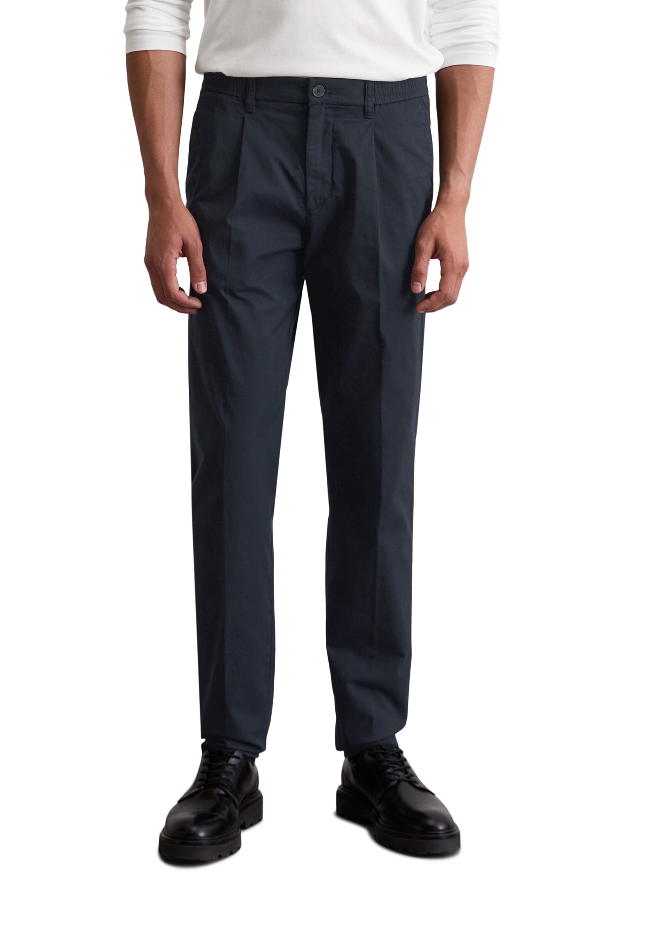 Marc O'Polo Slim fit Trousers 'Morot' in Blue: front
