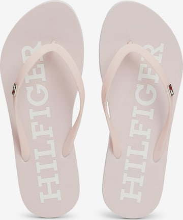 TOMMY HILFIGER Zehentrenner in Pink