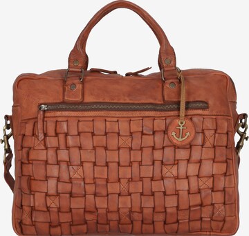 Harbour 2nd Document Bag in Brown: front