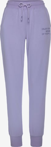 Effilé Pantalon BUFFALO en violet : devant