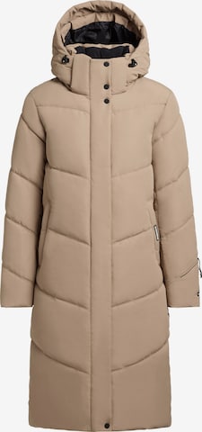 khujo Zimná bunda 'Torino4' - Béžová: predná strana