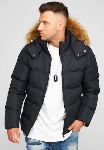 behype Winter Jacket 'BHBROWNS' in Black