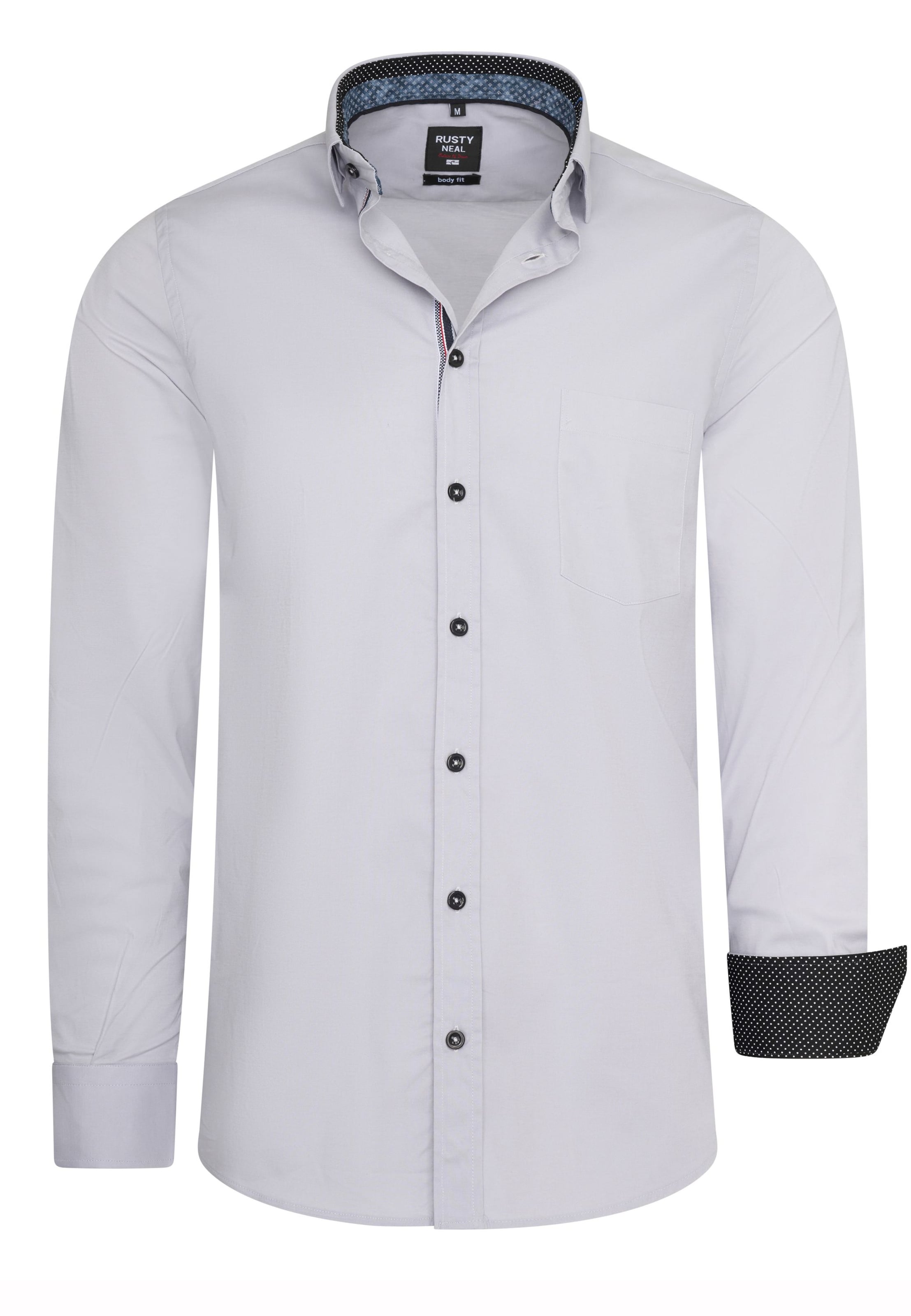 Chemise Rusty Neal en gris : devant