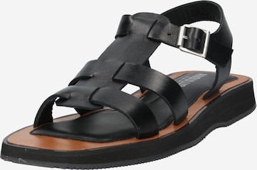 ANGULUS Sandals in Black: front