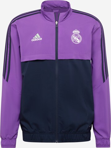 ADIDAS SPORTSWEAR Športová bunda 'Real Madrid Condivo 22' - Modrá: predná strana