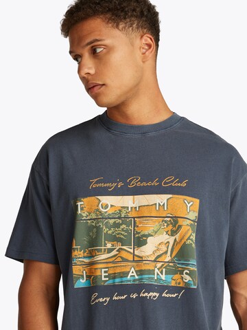 Tricou 'BEACH CLUB' de la Tommy Jeans pe albastru