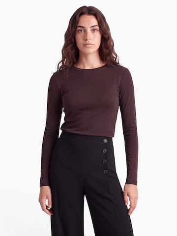 TOPSHOP Shirt 'EVERYDAY' in Braun: Vorderseite