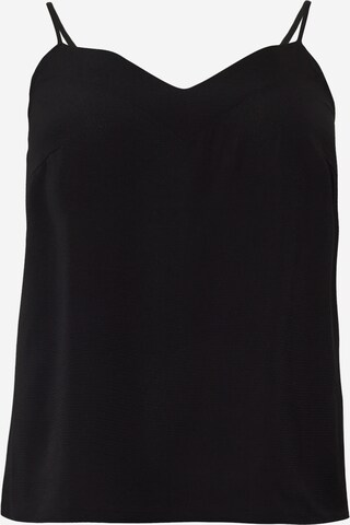 ONLY Carmakoma - Blusa 'LUXMIE' en negro: frente