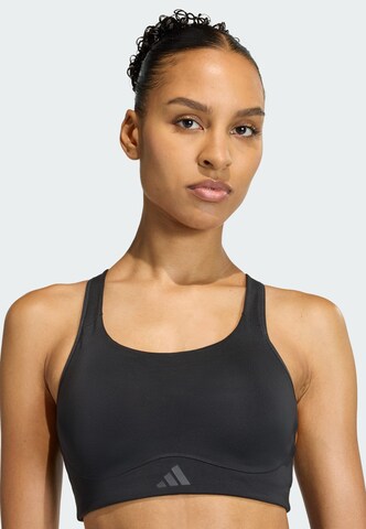 Bustier Soutien-gorge de sport 'Optime' ADIDAS PERFORMANCE en noir : devant