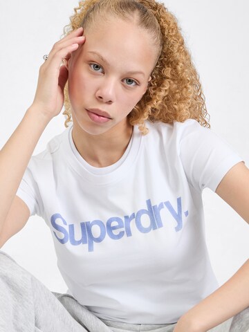 balts Superdry T-Krekls