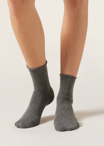 CALZEDONIA Socks in Grey: front