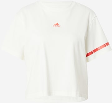 ADIDAS SPORTSWEAR - Camisa funcionais 'BL COL GT' em branco: frente