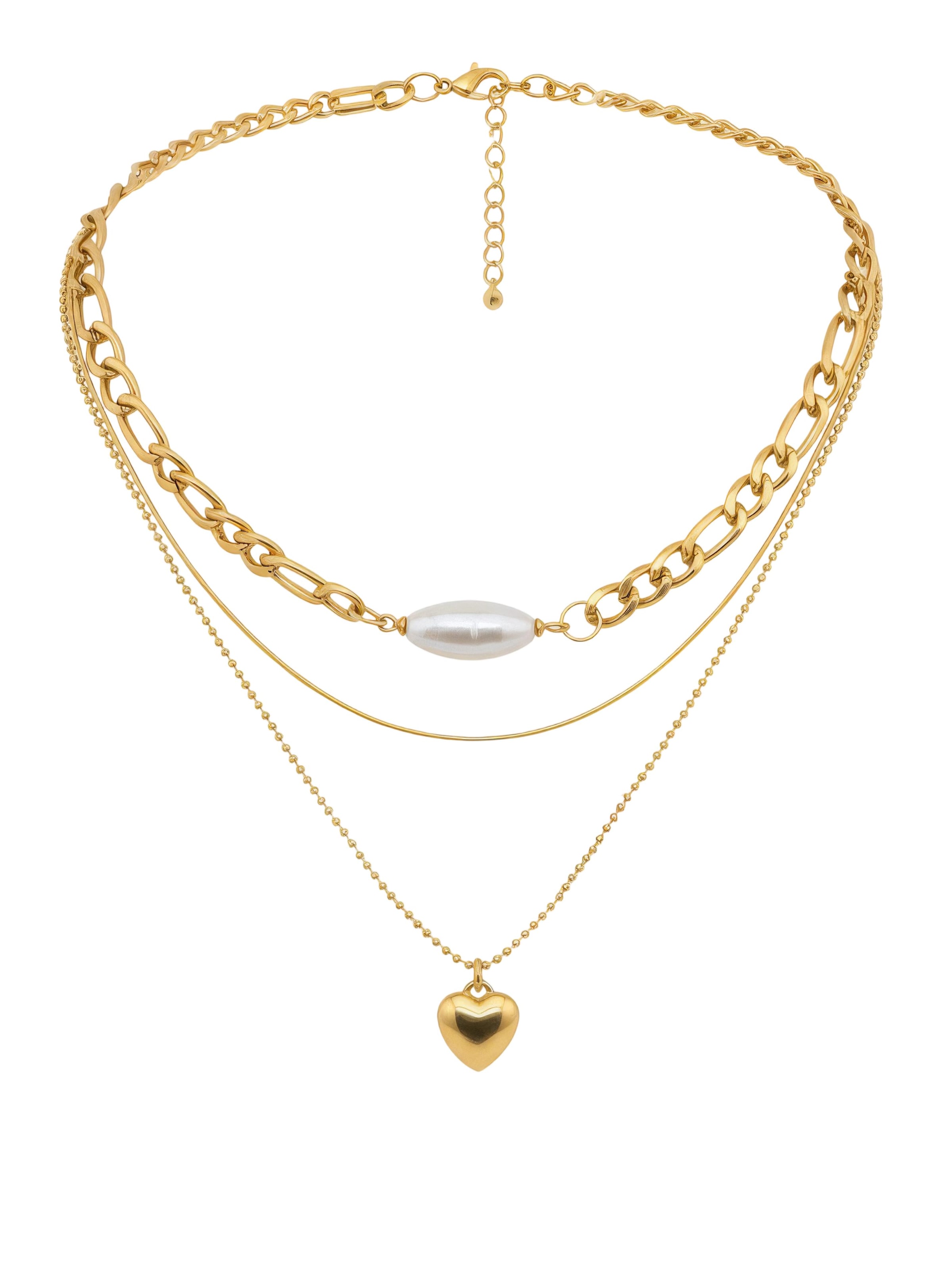 Nemomatheo Necklace 'Herzstück' in Gold: front