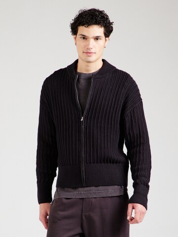 Denim Project Knit cardigan in Black: front