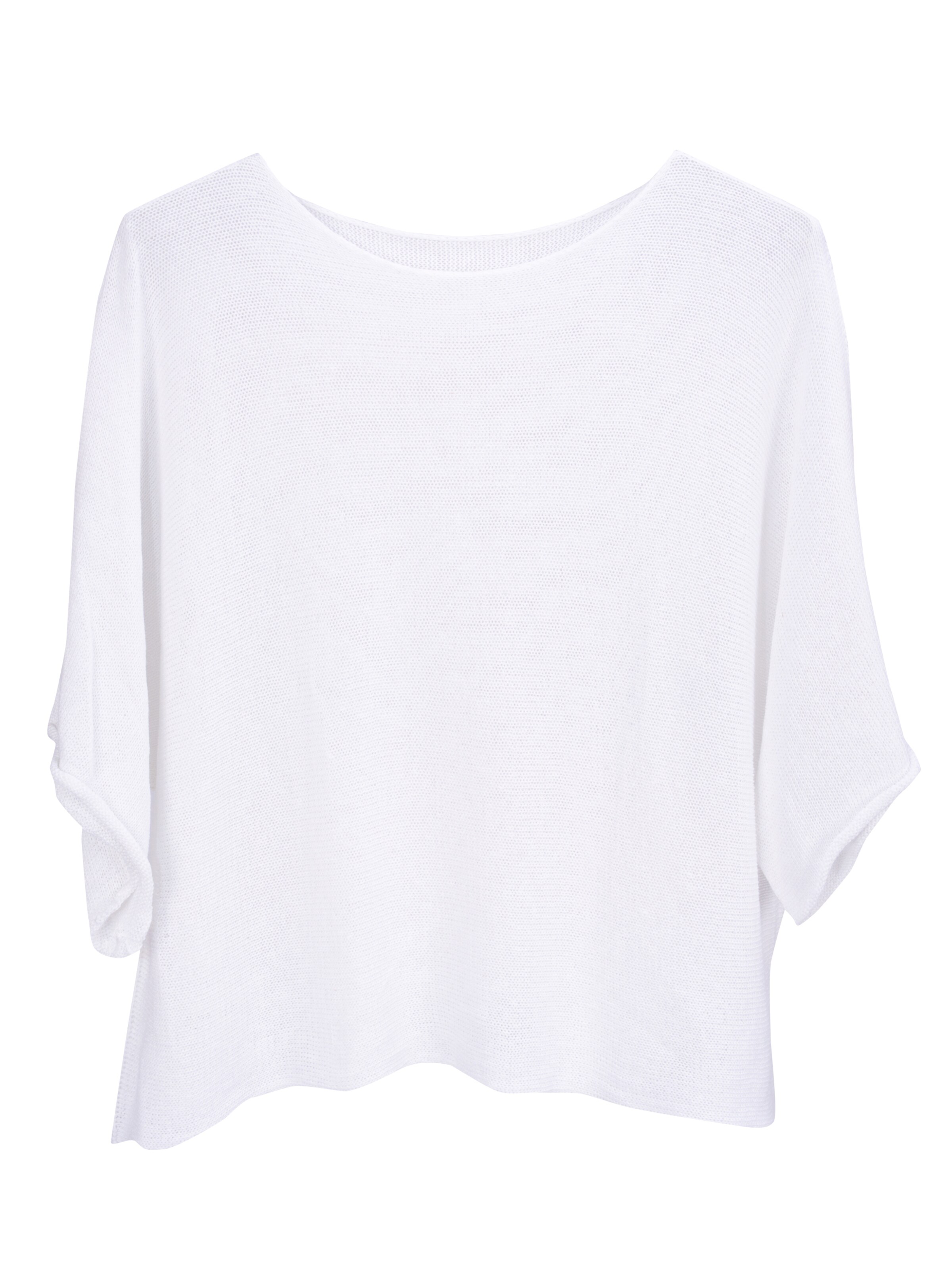 Seasons of April Trui 'Fleur' in Wit: voorkant