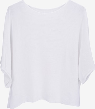 Seasons of April Trui 'Fleur' in Wit: voorkant