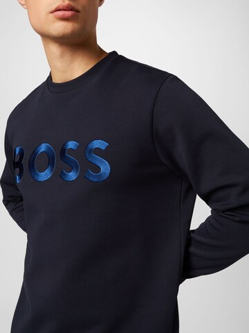 BOSS Green Sweatshirt 'Salbo' in Blauw