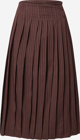 Sijonas iš REMAIN, spalva – ruda / balta, Prekių apžvalga