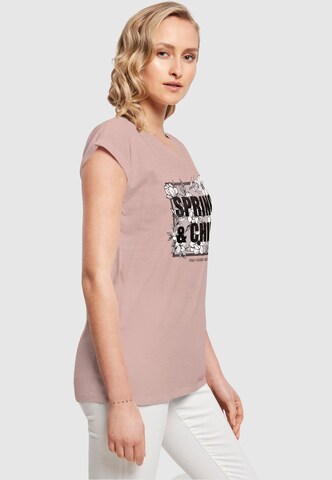 Merchcode Shirt 'Spring And Chill' in Roze