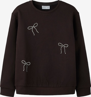 NAME IT Sweatshirt 'NKFRIGA' in Brown: front