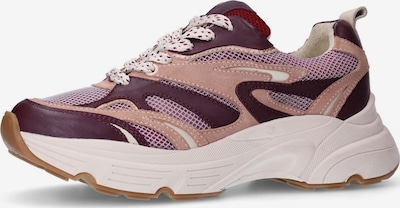 SACHA Sneaker in beere / altrosa / weinrot / weiß, Produktansicht