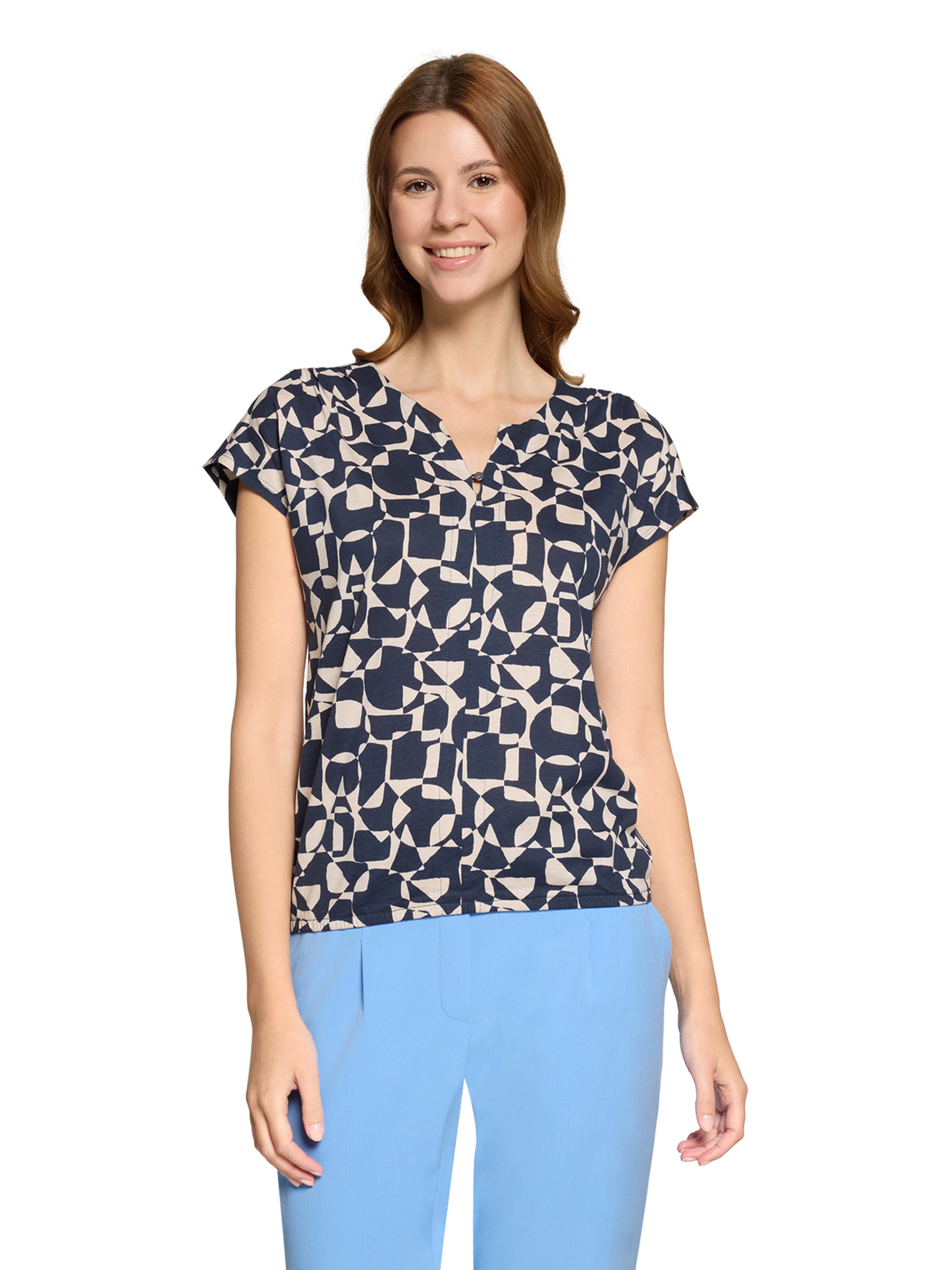 Betty & Co Bluse in Blau: Vorderseite