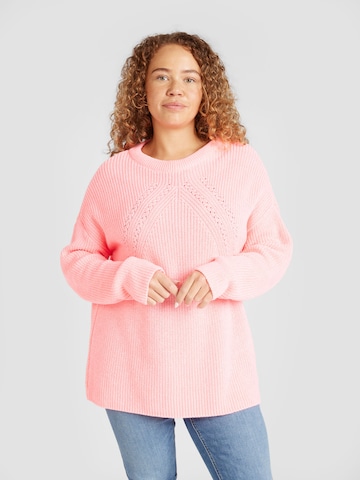 ONLY Carmakoma Pullover 'BELLA LIFE' i pink: forside