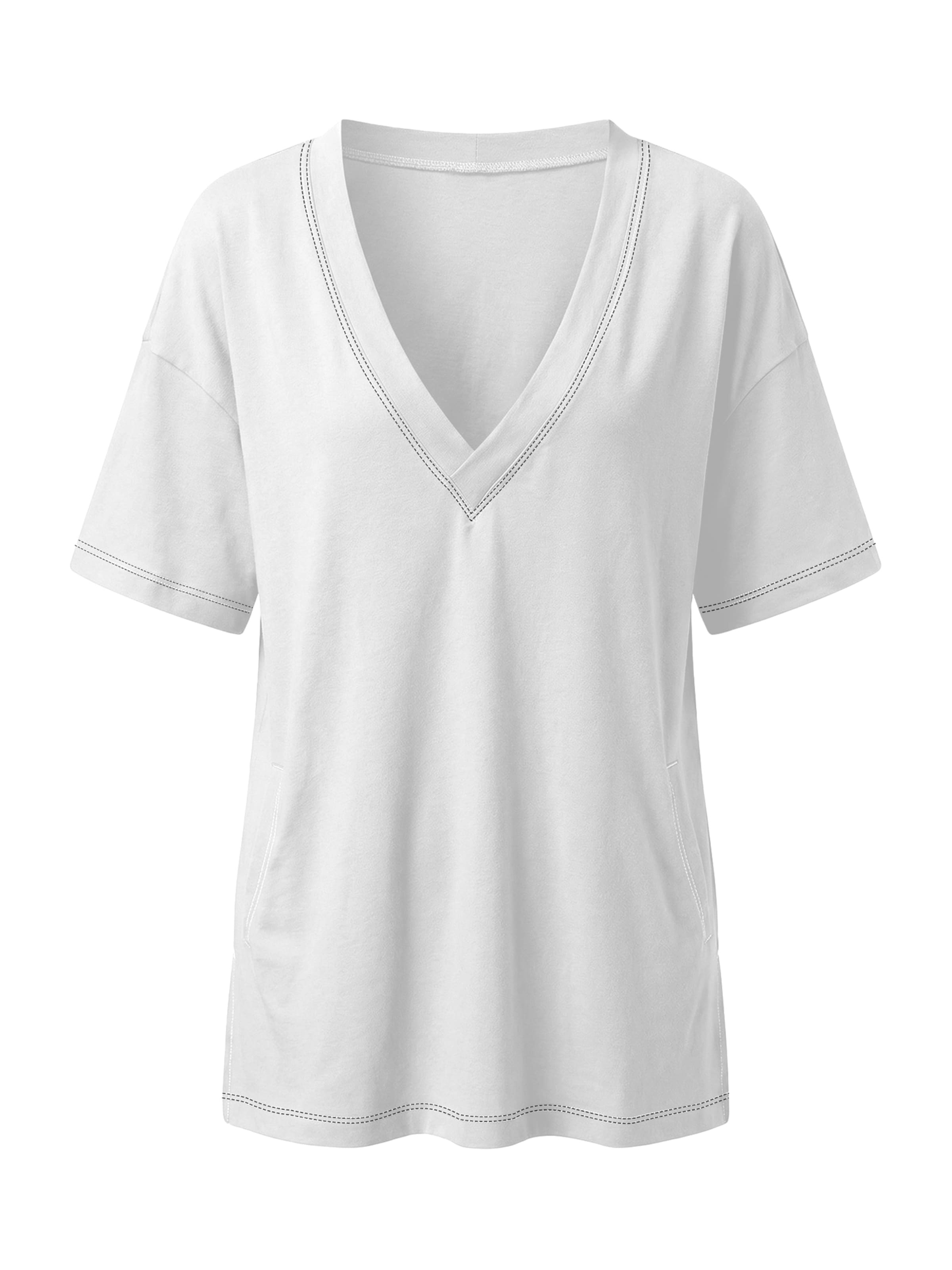 T-shirt oversize Imily Bela en blanc : devant