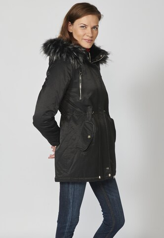 KOROSHI Winterparka in Schwarz