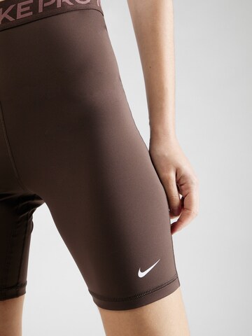 NIKE Skinny Παντελόνι φόρμας 'Pro 365' σε καφέ