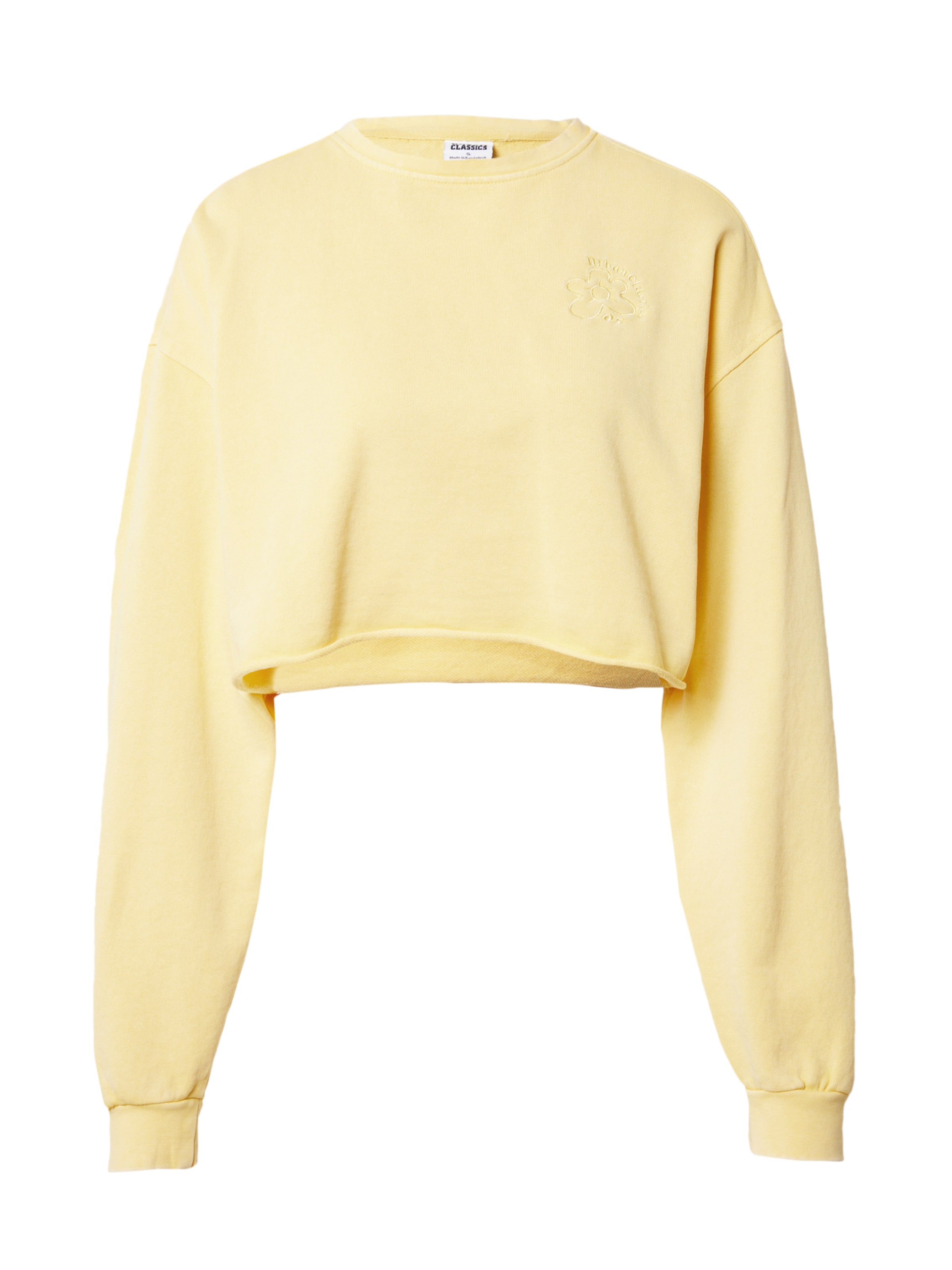 Urban Classics Sweatshirt in Yellow: front
