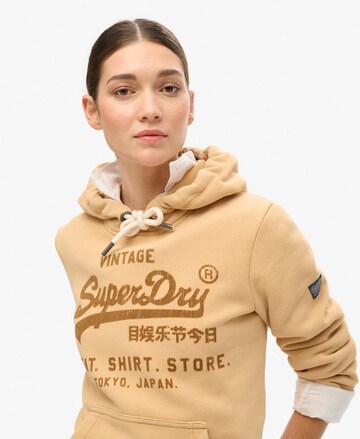 Superdry Sweatshirt 'CLASSIC' i beige