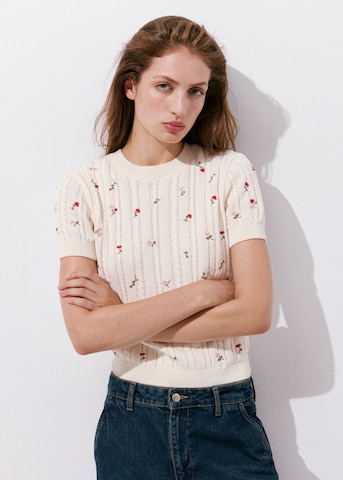 MANGO Pullover 'TINTO' in Beige: Vorderseite