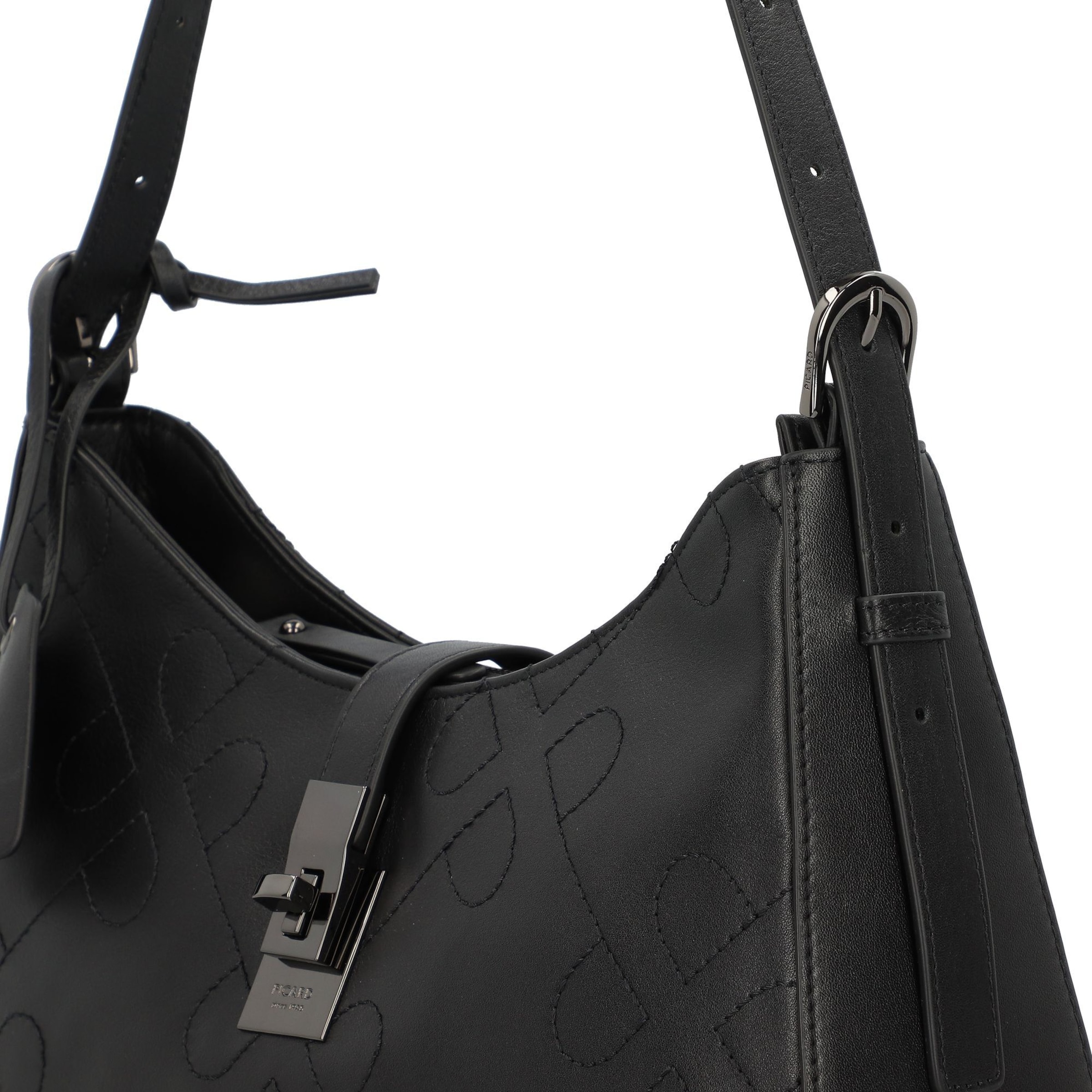 Picard Schultertasche 'Liberty' in Schwarz